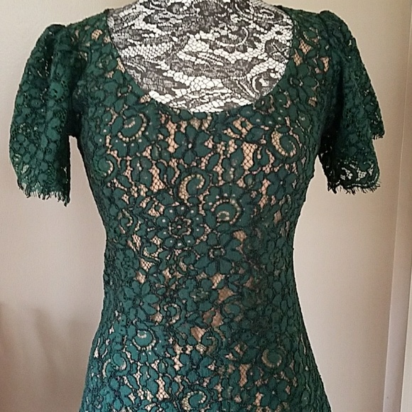 Michael Kors emerald green lace dress - Picture 2 of 4